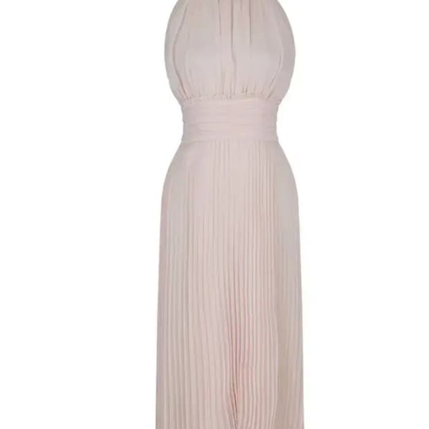 라벨르블랑 시엘 홀터넥 원피스 연핑크