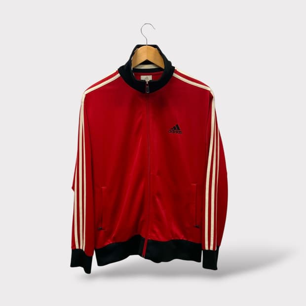 아디다스 00‘s 레드 삼선 트랙탑 100