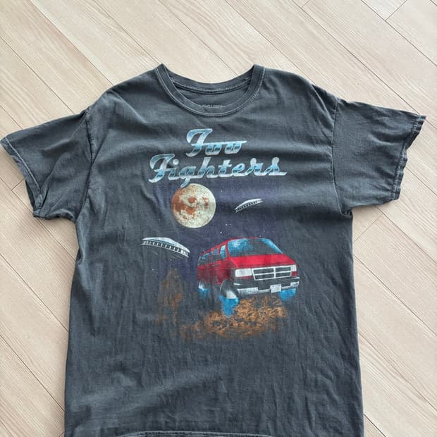 Foo Fighters 빈티지 밴드티