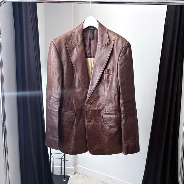 DKNY leather jacket