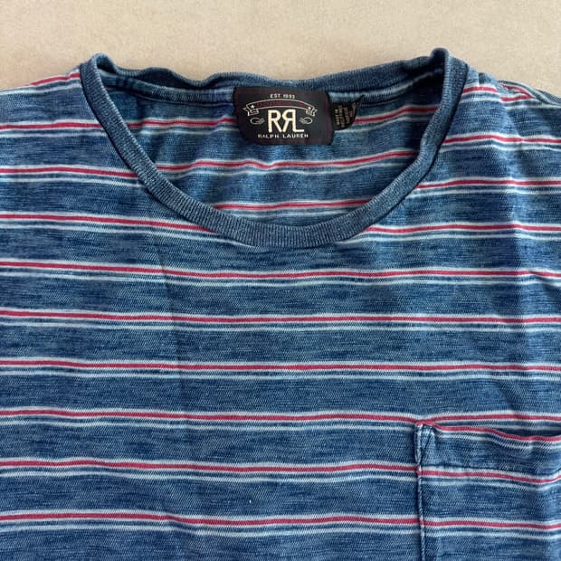 RRL 인디고블루 티셔츠 XL