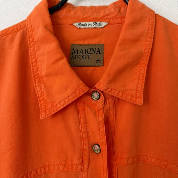 마리나 스포츠 플라워 버튼 웨스턴 셔츠 (MADE IN ITALY)