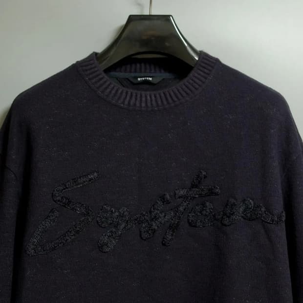 시스템옴므 오버핏 스웻셔츠 100