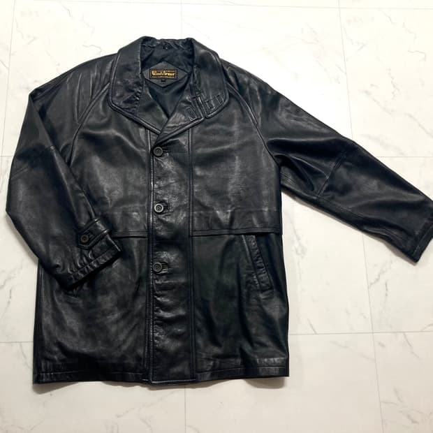 (거의 새것)윈드아머 양가죽 레더 코트 자켓 105-110