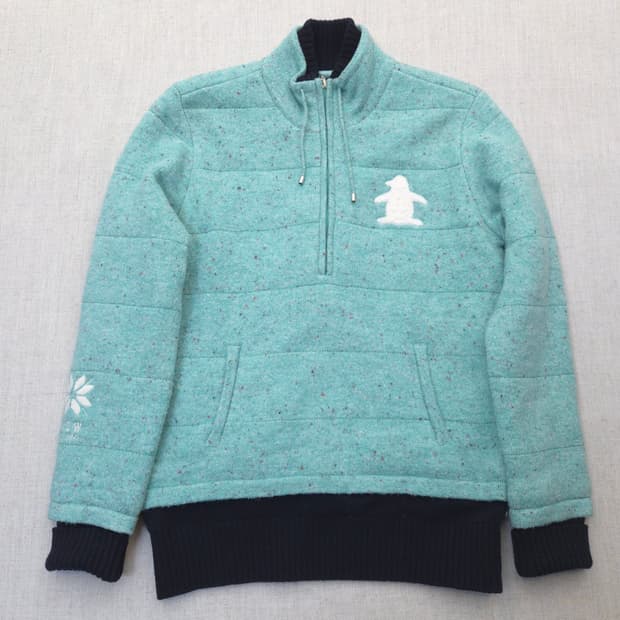 먼싱웨어 니트 바람막이 하프집업 M