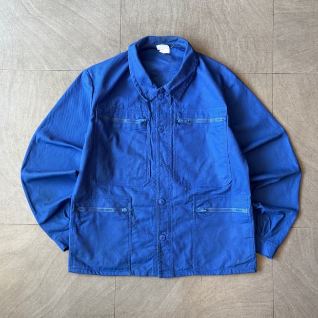 90년대 빈티지 프랑스 생산 프렌치 워크 트윌코튼 자켓 