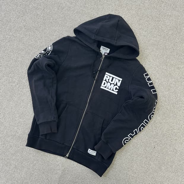 100 아디다스 런디엠씨 후드 집업 자켓 0423D