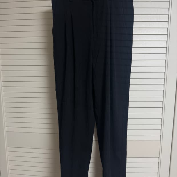 커스텀멜로우 시어서커 와이드 팬츠 블랙 78 30~32