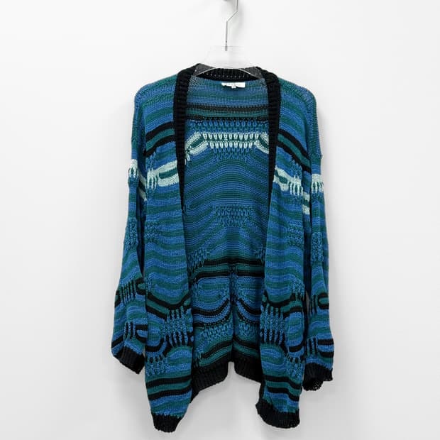 Sandro Striped Knit Cardigan