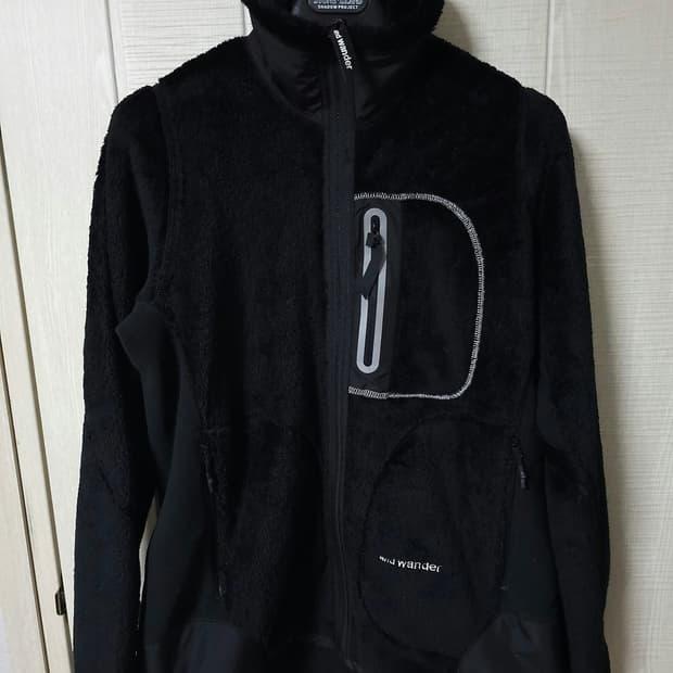 앤드 원더 하이 로프트 플리 스 자켓 [블랙 XL 사이즈]