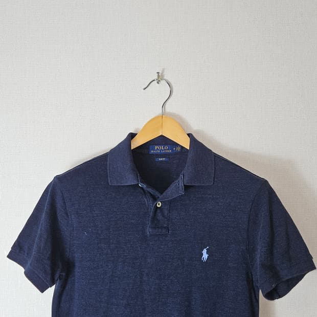 폴로 랄프로렌 신형 네이비 카라티 반팔 피케티 슬림핏 M 남성 정품