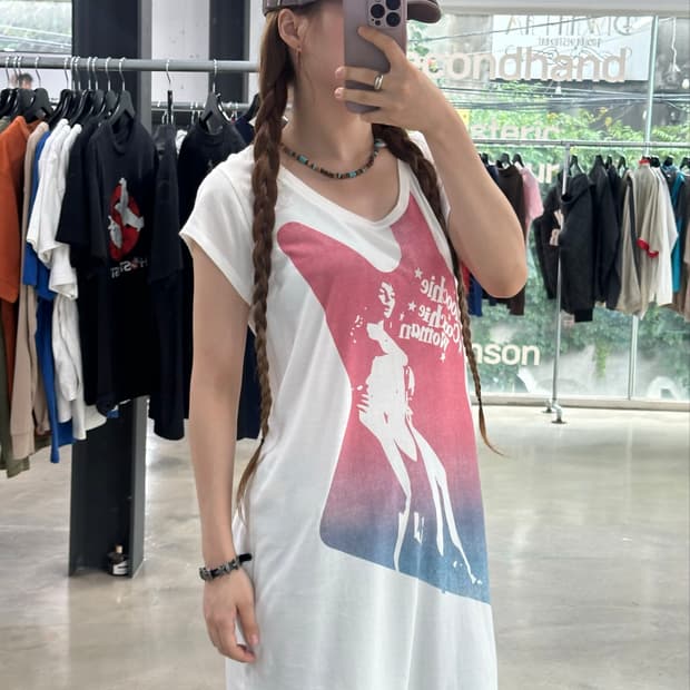 히스테릭글래머 히스걸 기타 프린티드 원피스