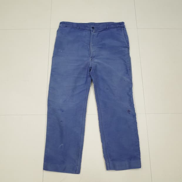 80s 프렌치 빈티지 몰스킨 카펜터 워크 팬츠 32