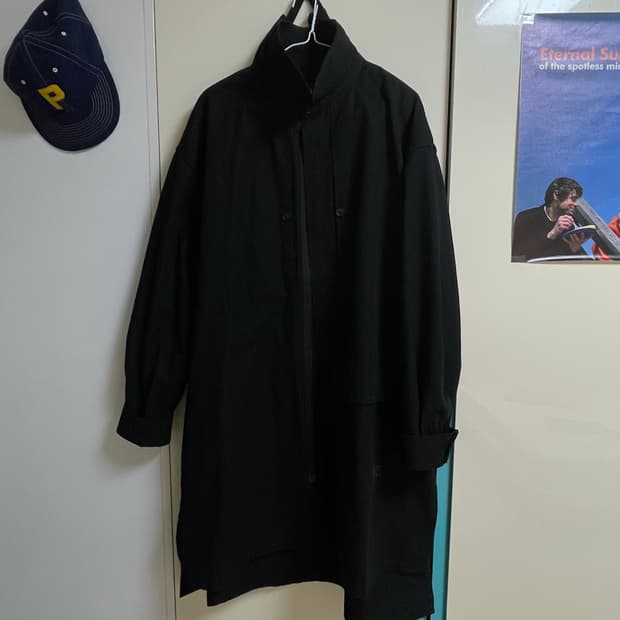 요지야마모토 y3 클래식 나일론 롱코트