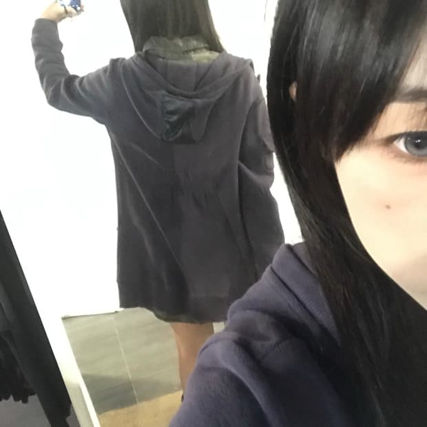 ball point hoodie zip-up
