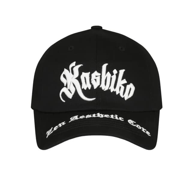Kashiko Embroied Ball Cap Black
