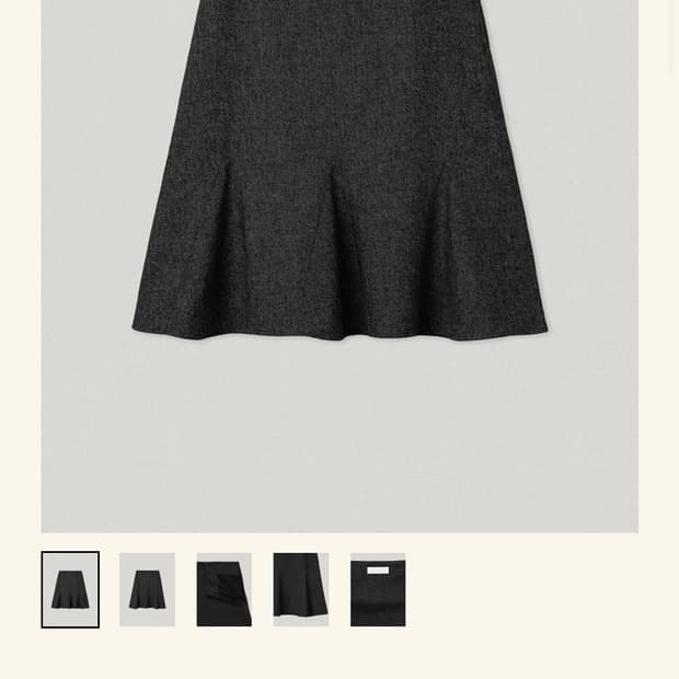 스무드무드 페르소나 스커트 차콜
