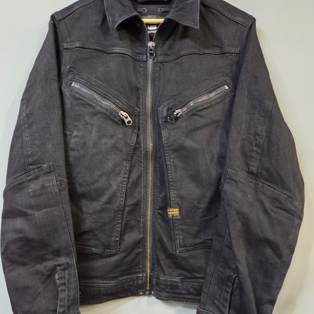 G-Star 블랙 데님 자켓 집업 스타일(M)