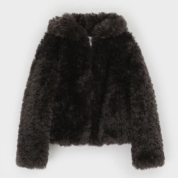 블랙업 모니첼 후드 퍼자켓