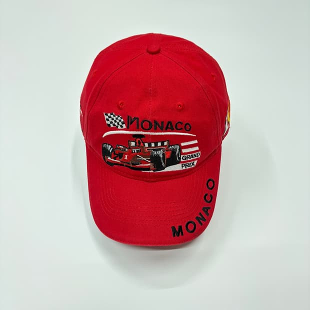 F1 모나코 그랑프리 레이싱 캡 빈티지 모자 Monaco