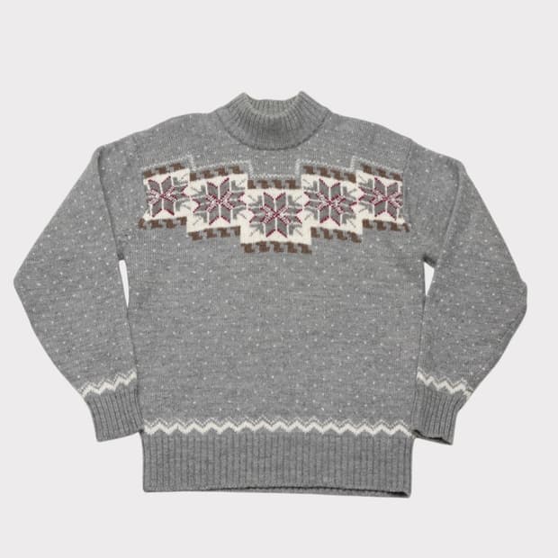 [M] 빈티지 노르딕 울니트 스웨터