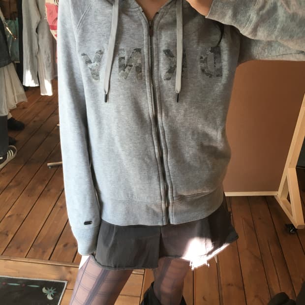 DKNY 글리터 후드집업