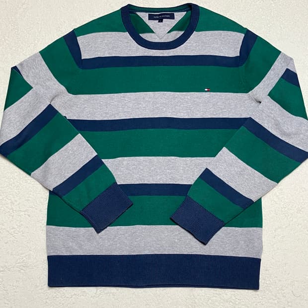 타미힐피거 스트라이프 니트 (L)