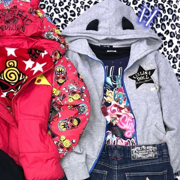 리즈리사돌 악마뿔 후드집업