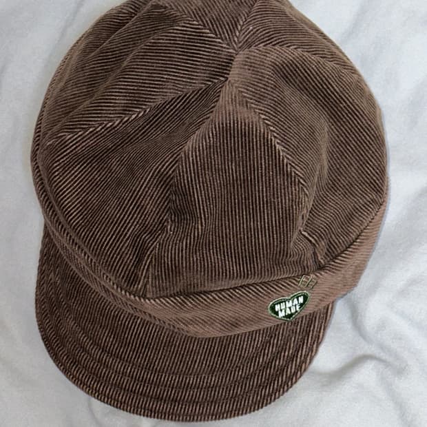 휴먼메이드 코듀로이 라운드 캡 브라운 M 사이즈