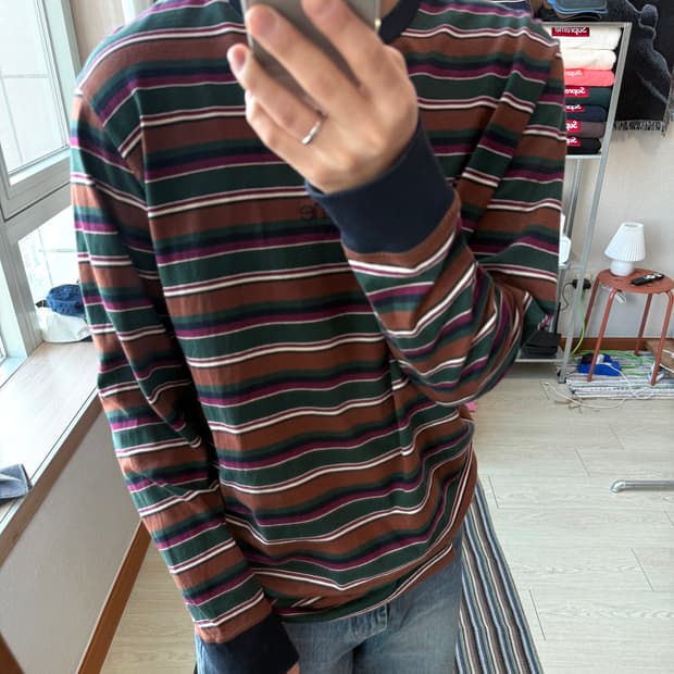 슈프림 멀티 스트라이프 롱슬리브