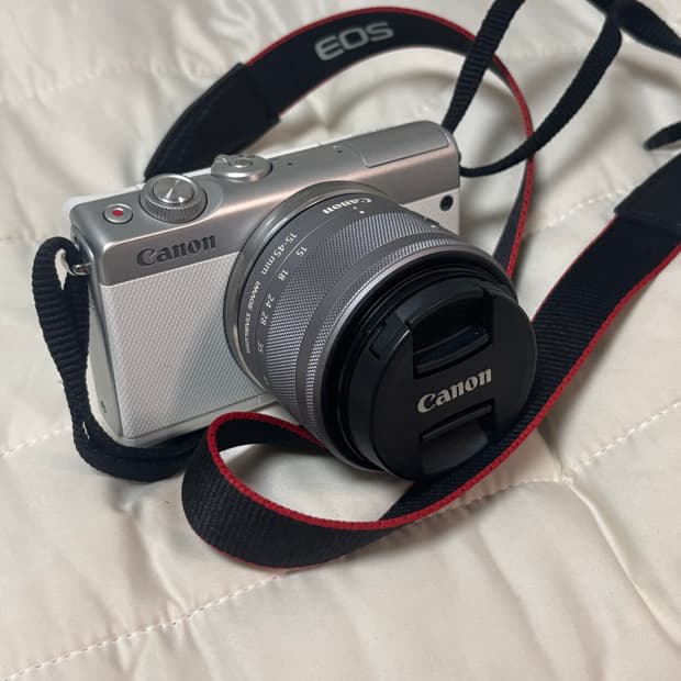 캐논 EOS M100 미러리스 카메라 화이트 