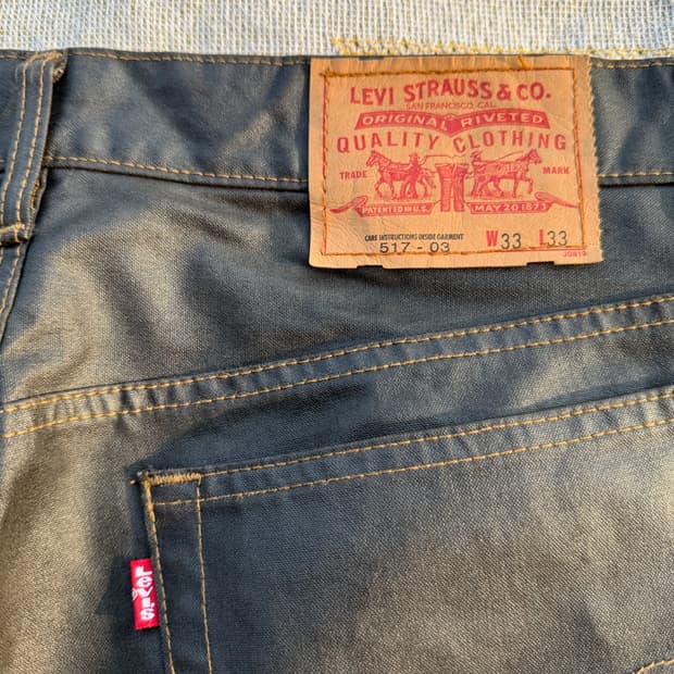 리바이스 517 -03 왁스코팅 데님 33/33
