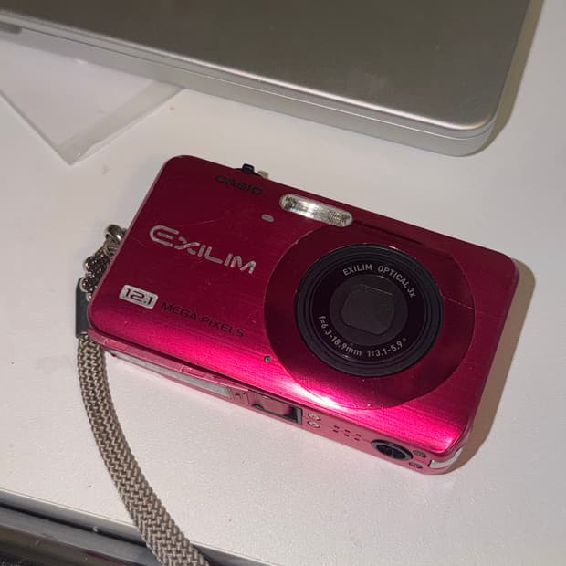 급처)카시오 엑슬림 z90 핑크 디지털카메라