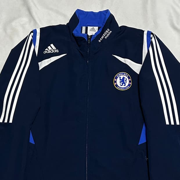 105 아디다스 첼시 삼성 블루 파이핑 네이비 트랙 자켓