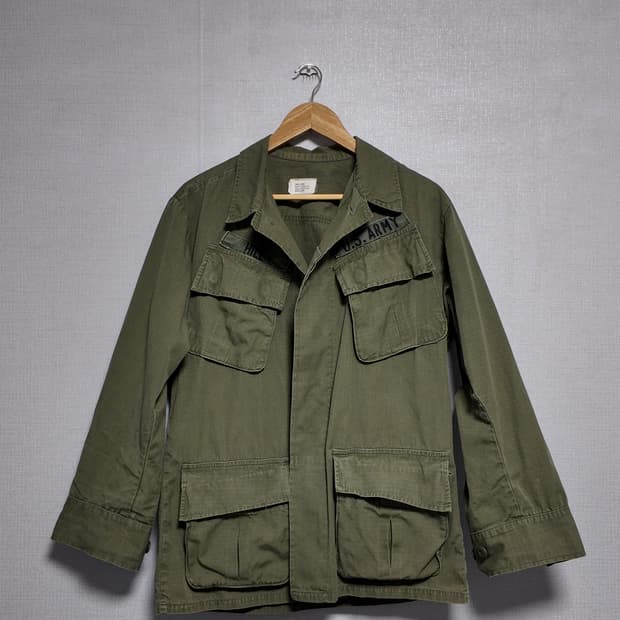 [Small Short]미군 오리지널 정글퍼티그 자켓 야상 4세대 립스탑