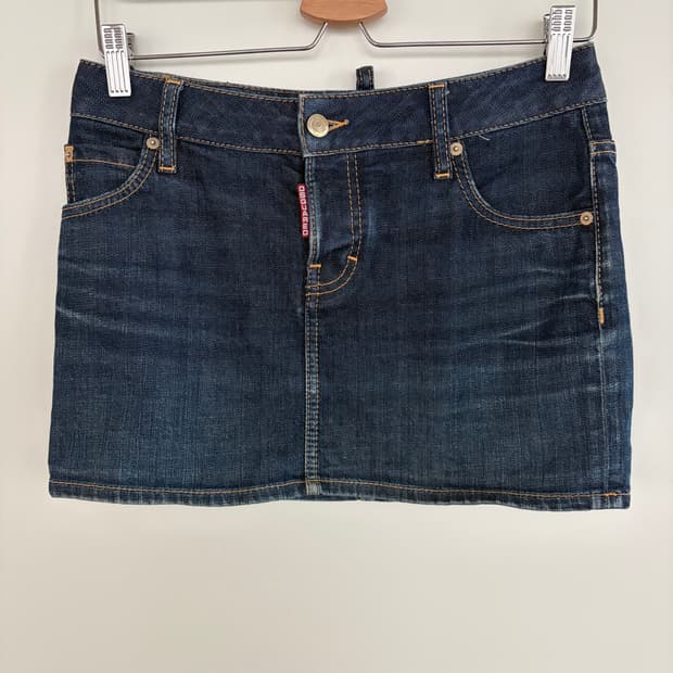 디스퀘어드2 데님 미니 스커트