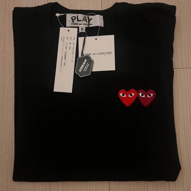 꼼데가르송 더블와펜 반팔티셔츠 W