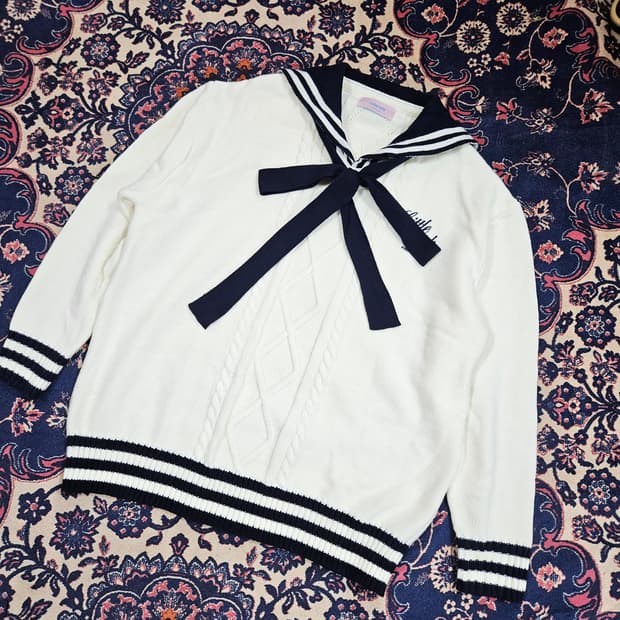 로라로라 세일러 니트 Free size