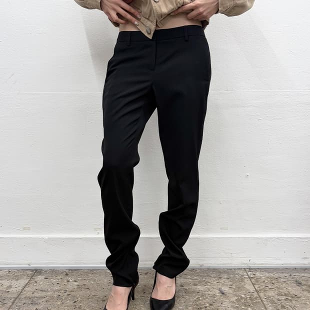 띠어리 사이드 지퍼 트라우저