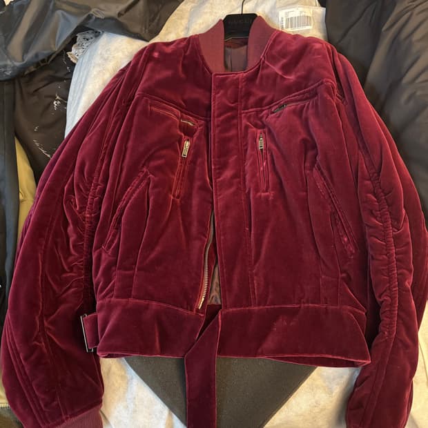 하이더아커만 버건디 벨벳자켓