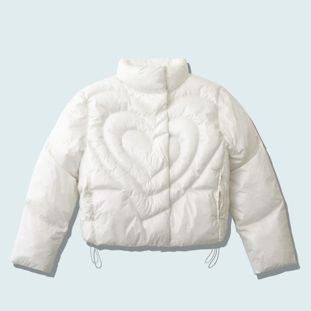 배드블루 하트 퍼프 패딩