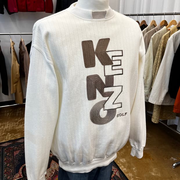 겐조 골프 코튼 로고 스웻 셔츠