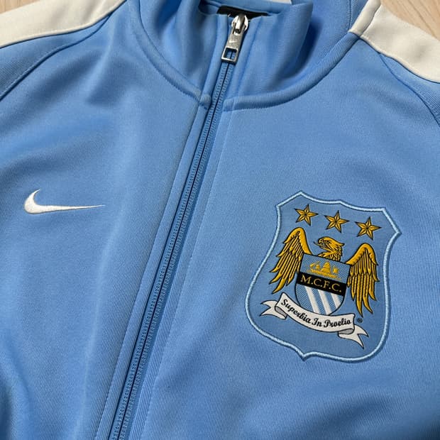 [S] 나이키 맨시티 스카이블루 트랙탑 저지 져지집업