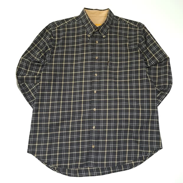 CL408 XL 바버 00s 코튼 클래식 타탄체크 다크브라운 셔츠 남방