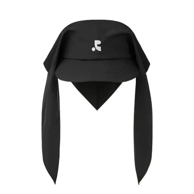 레스트앤레크레이션 로고 스카프 캡 블랙