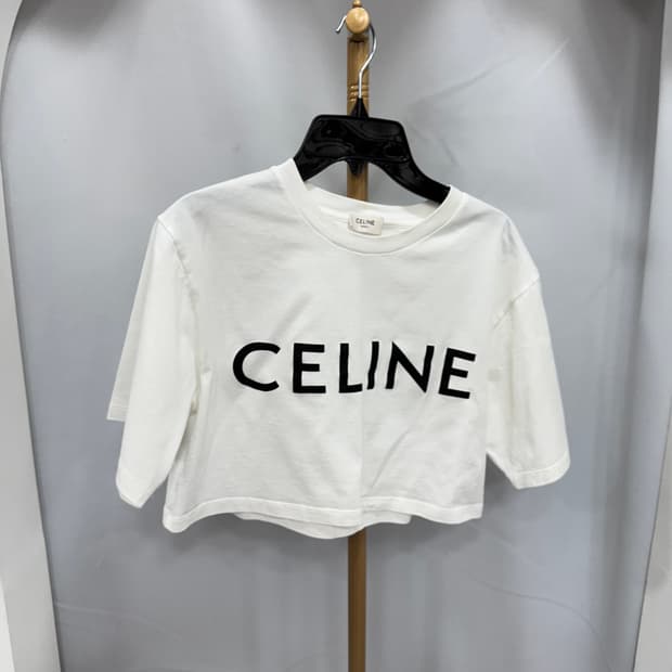 백화점판 셀린느 크롭 반팔티 XS 
