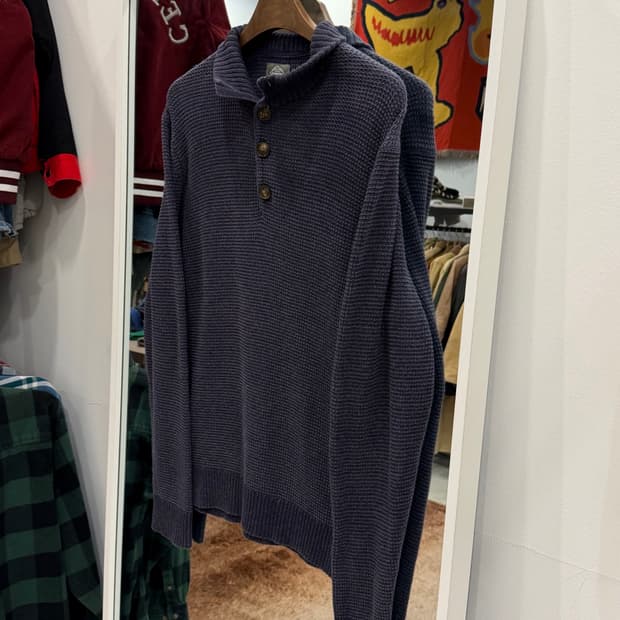 ST. John's Bay 세인트 존스 베이 써멀 와플 헨리넥 니트