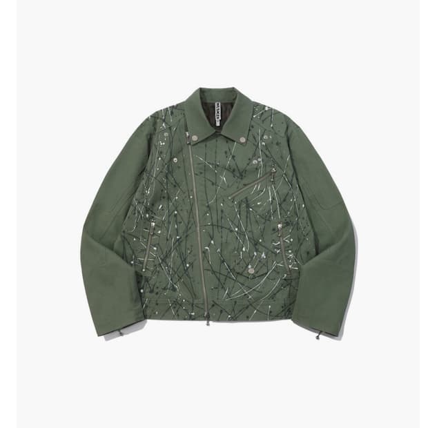 Wesken Painted Rider Jacket Olive