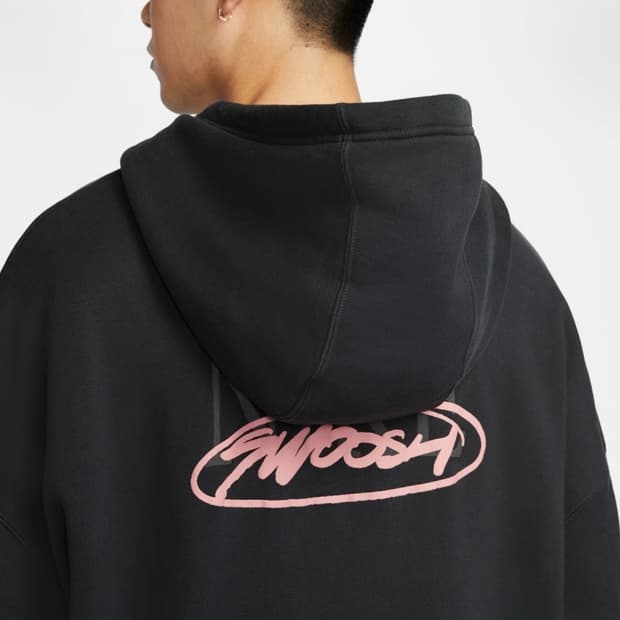 나이키 맨 나이키 클럽 오버사이즈 프렌치 테리 풀오버 후디 [블랙-M]