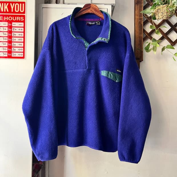 [2XL]00's 파타고니아 신칠라 퍼플 아노락 플리스